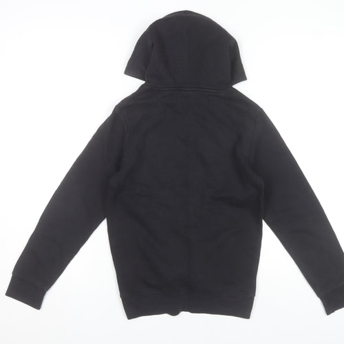 Champion Boys Black Pullover Hoodie 11-12 Years Cotton Blend Logo