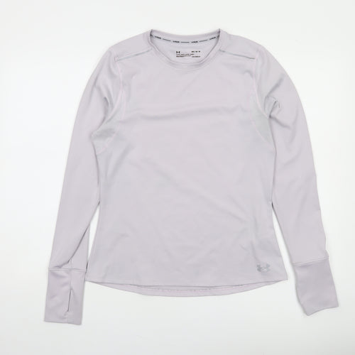 Under Armour Womens Grey Long Sleeve ColdGear Running Top Size M