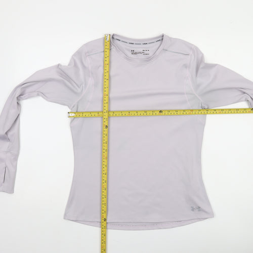 Under Armour Womens Grey Long Sleeve ColdGear Running Top Size M