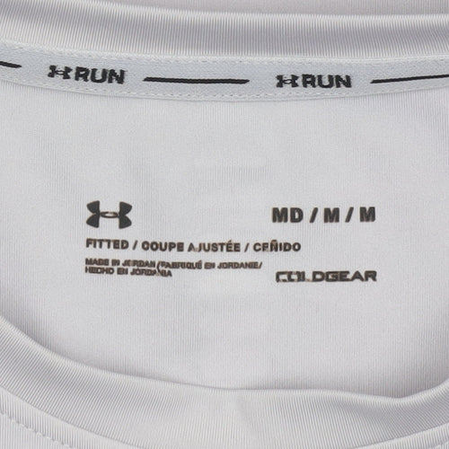 Under Armour Womens Grey Long Sleeve ColdGear Running Top Size M