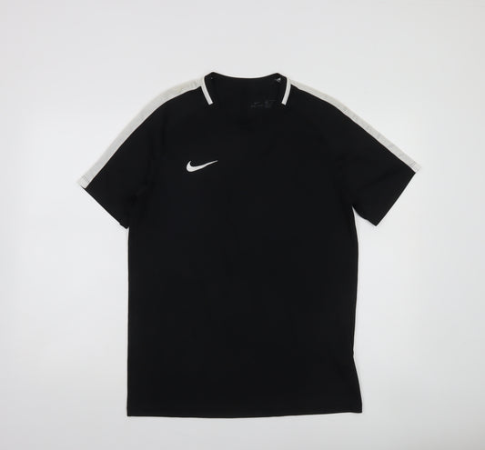 Nike Men's Black Dri-FIT Training T-Shirt Size L Short Sleeve Sports Top