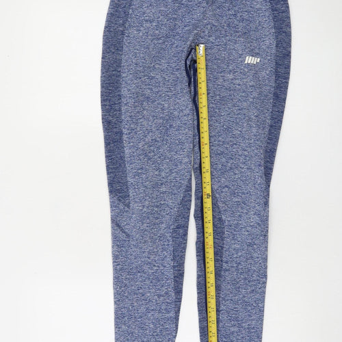 MyProtein Womens Blue Seamless Gym Leggings Size M