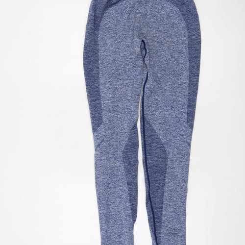 MyProtein Womens Blue Seamless Gym Leggings Size M