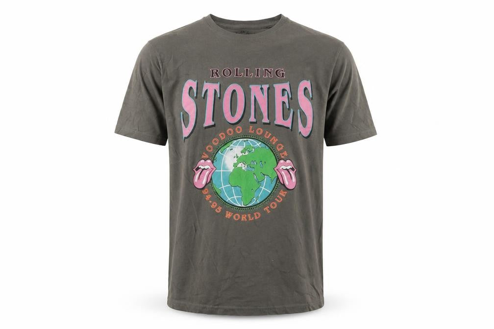The Rolling Stones Men's Grey Graphic Tour T-Shirt - Size M