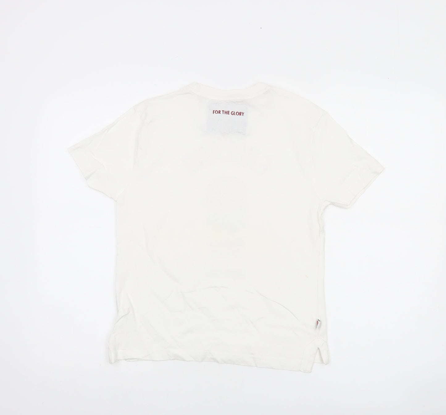 England Rugby Girls White 9-10 Years Graphic Cotton T-Shirt