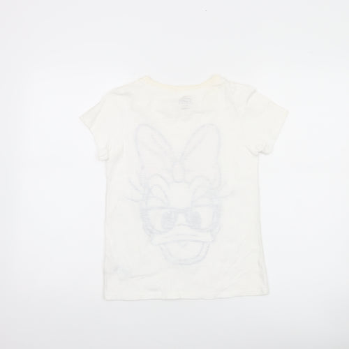 Next Girls White Minnie Mouse Sequin Graphic T-Shirt Age 10 Years