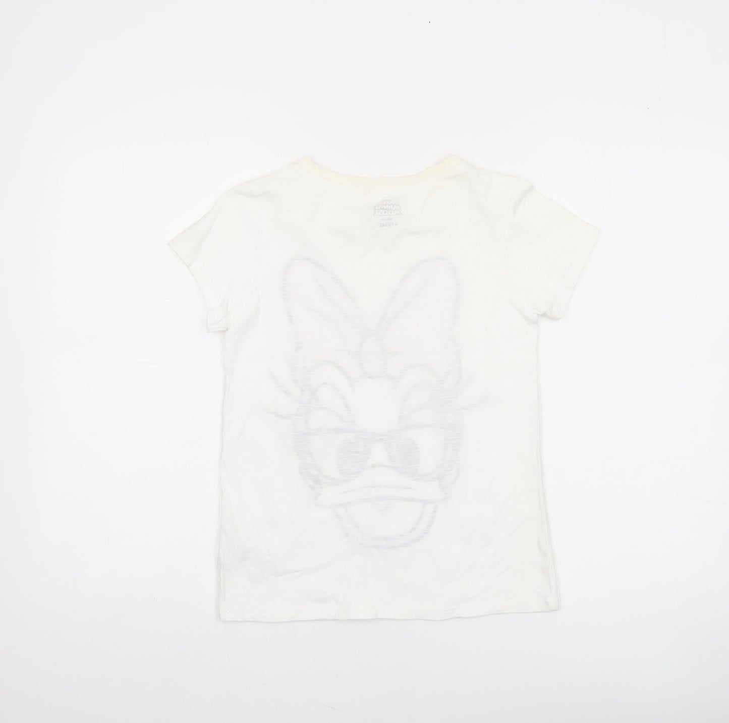 Next Girls White Minnie Mouse Sequin Graphic T-Shirt Age 10 Years