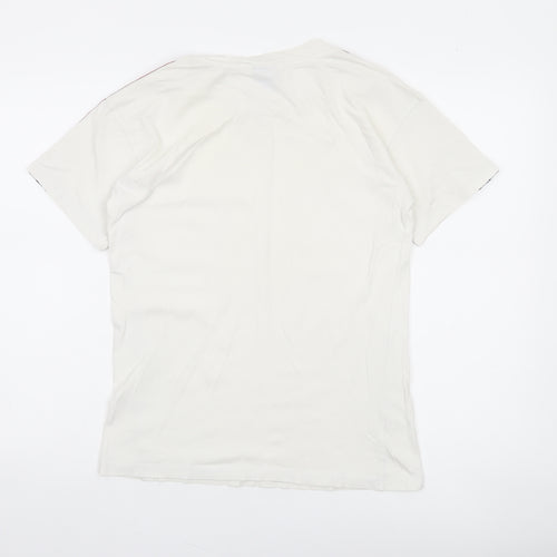 Champion Womens White XS Logo Tape Short Sleeve T-Shirt