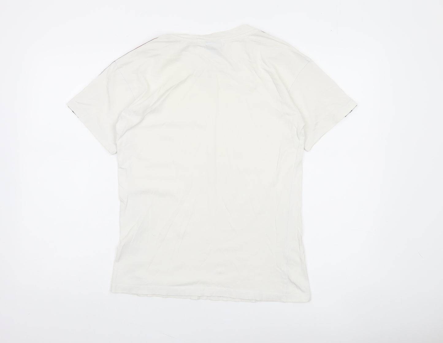 Champion Womens White XS Logo Tape Short Sleeve T-Shirt
