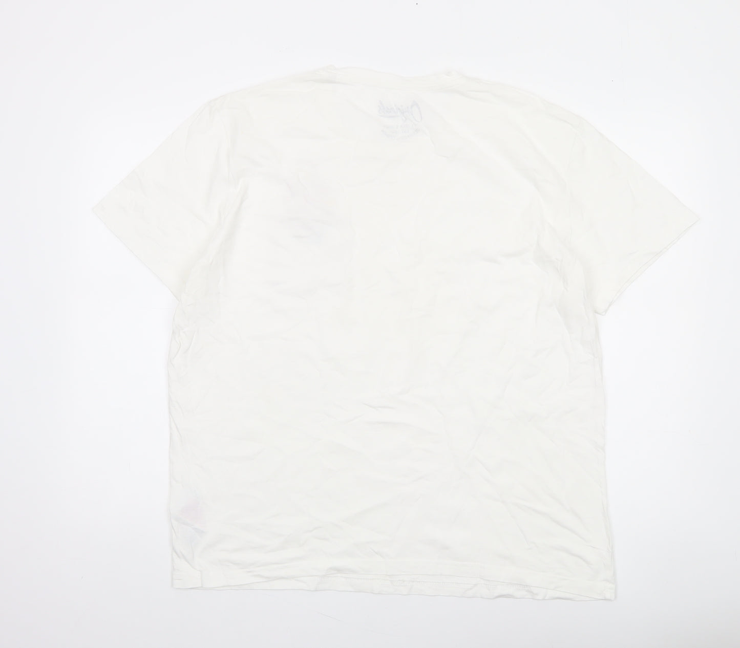 Jack & Jones Men's White XL Christmas Funny Homer Simpson T-Shirt