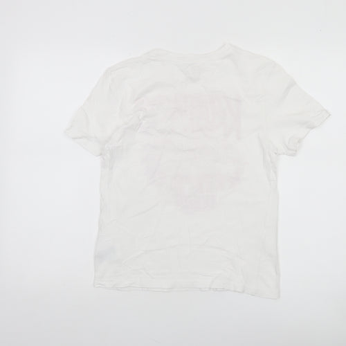 H&M Girls White Krusty O's Graphic T-Shirt Size 10-12 Years 100% Cotton