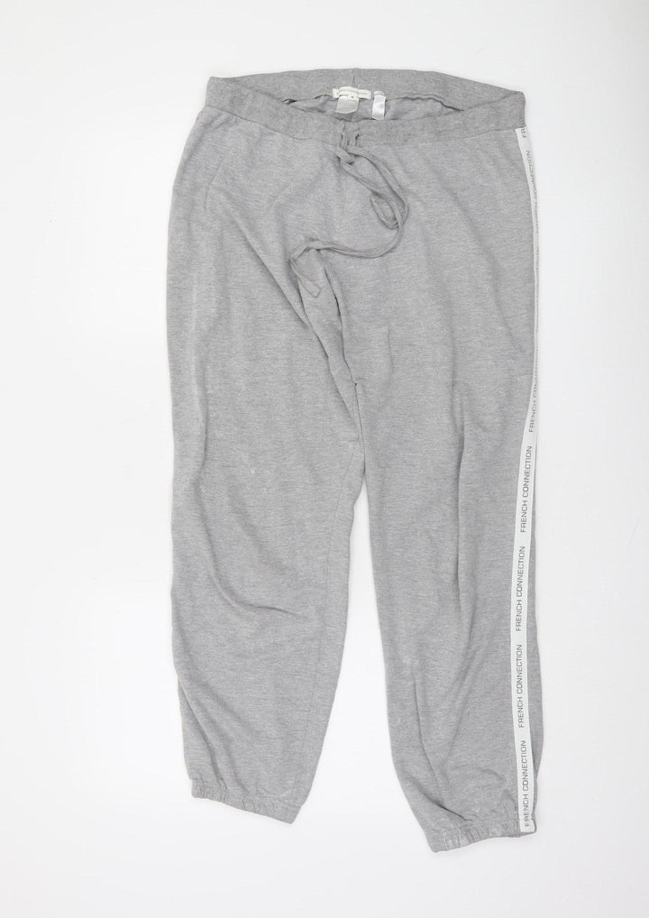 French Connection Womens Grey Jogger Trousers Size M Elastic Waist