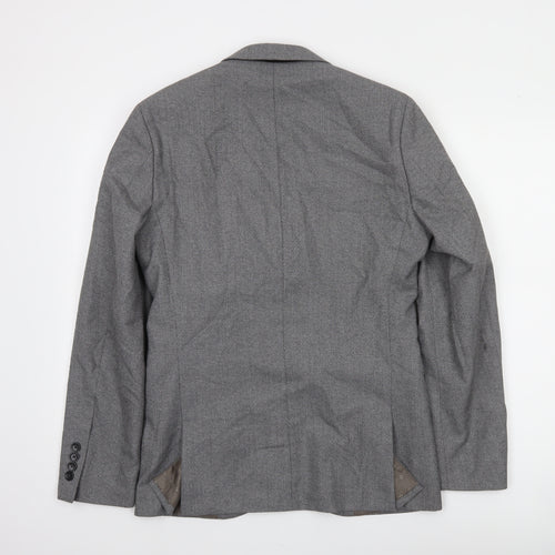 Next Men’s Grey 36 Blazer Jacket Regular Fit Classic Style