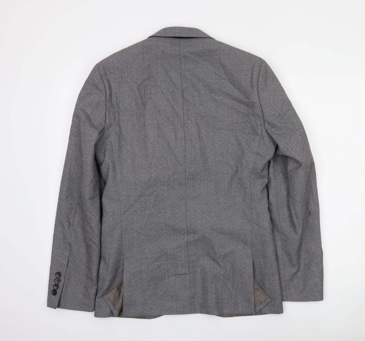 Next Men’s Grey 36 Blazer Jacket Regular Fit Classic Style