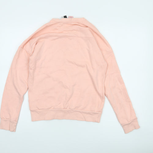Adidas Teens Pink Crew Neck Pullover Sweatshirt Size 13-14Y