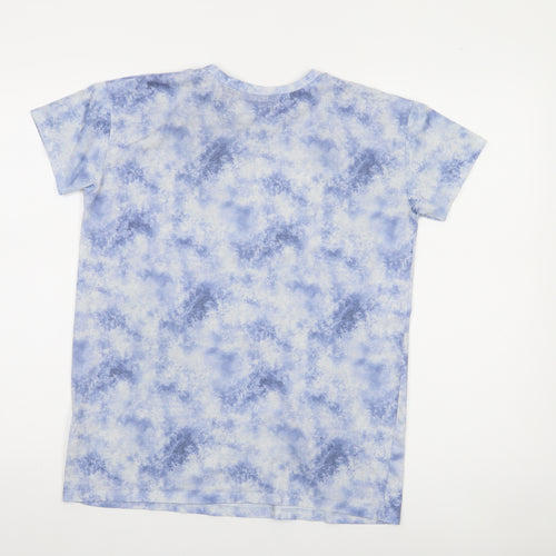 Harry Potter Boys Blue Tie-Dye Graphic T-Shirt 11-12 Years Short Sleeve