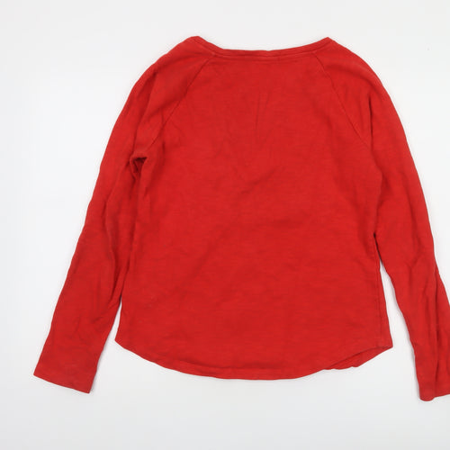 Gap Women Red Long Sleeve Pullover Sweatshirt Size S