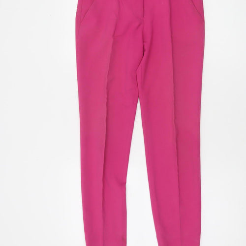 Zara Basic Women's Pink Tapered Slim Fit Trousers XS