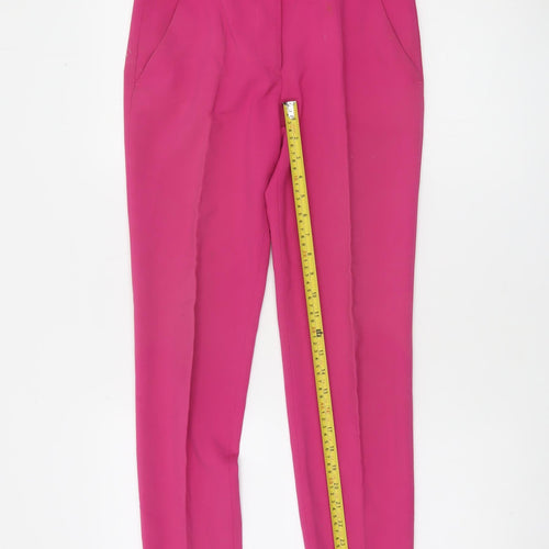 Zara Basic Women's Pink Tapered Slim Fit Trousers XS