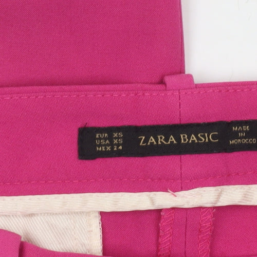 Zara Basic Women's Pink Tapered Slim Fit Trousers XS