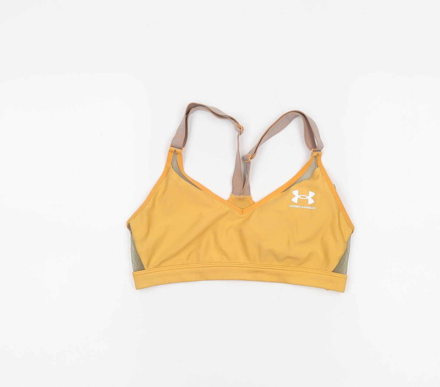 Under Armour Women’s Yellow Medium Sports Bra Lightweight Racerback