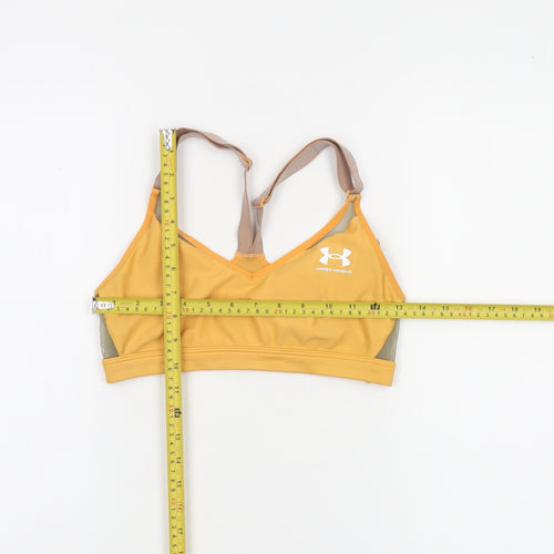 Under Armour Women’s Yellow Medium Sports Bra Lightweight Racerback