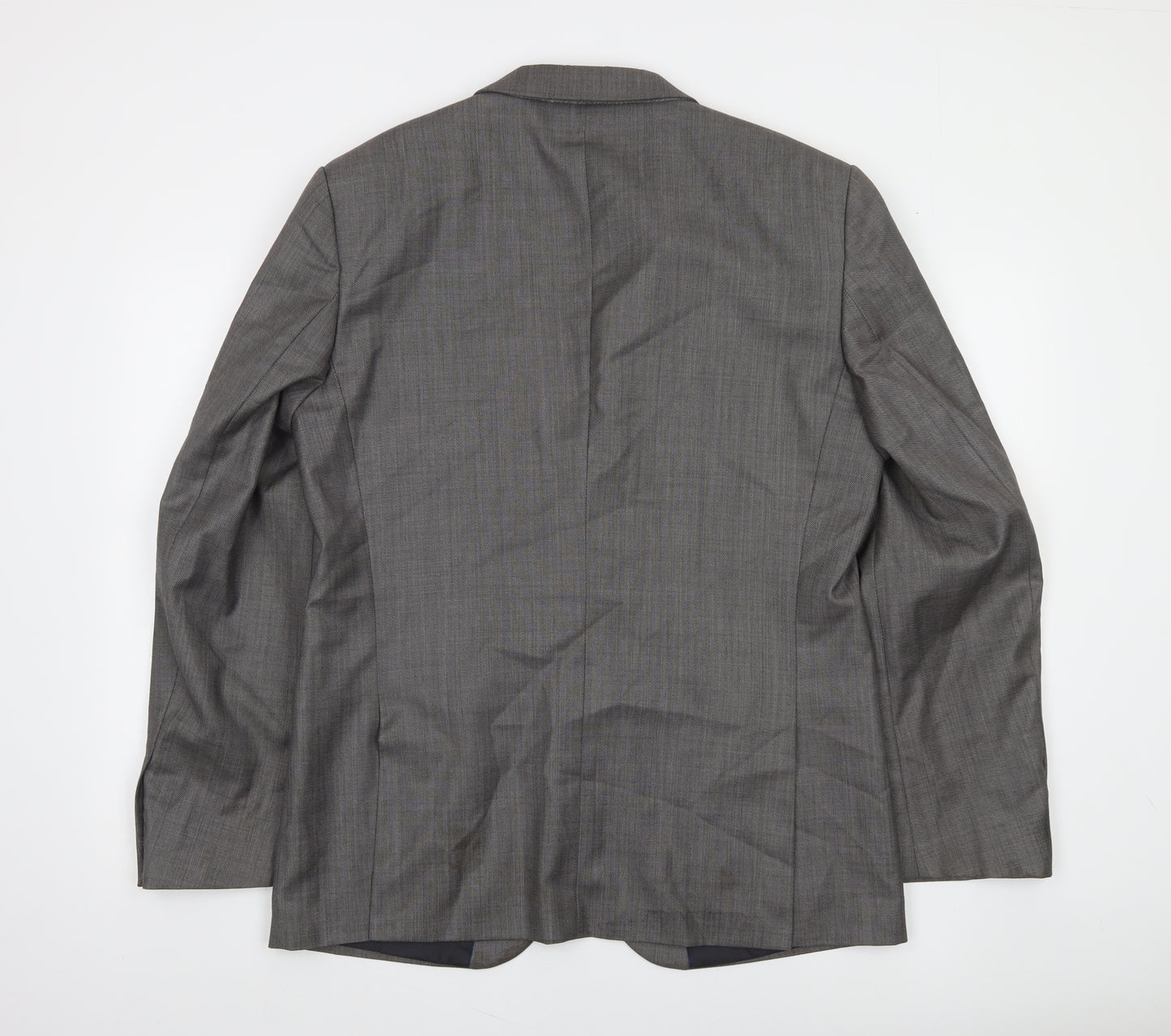 Burton Menswear London Grey 42R Men's Regular Fit Wool Blend Suit Jacket