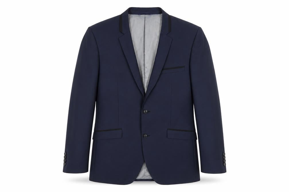Burton Menswear London Men's Blue Slim Fit 42R Formal Blazer Jacket