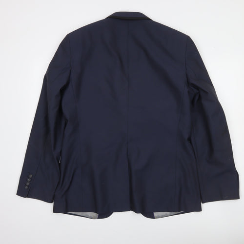 Burton Menswear London Men's Blue Slim Fit 42R Formal Blazer Jacket