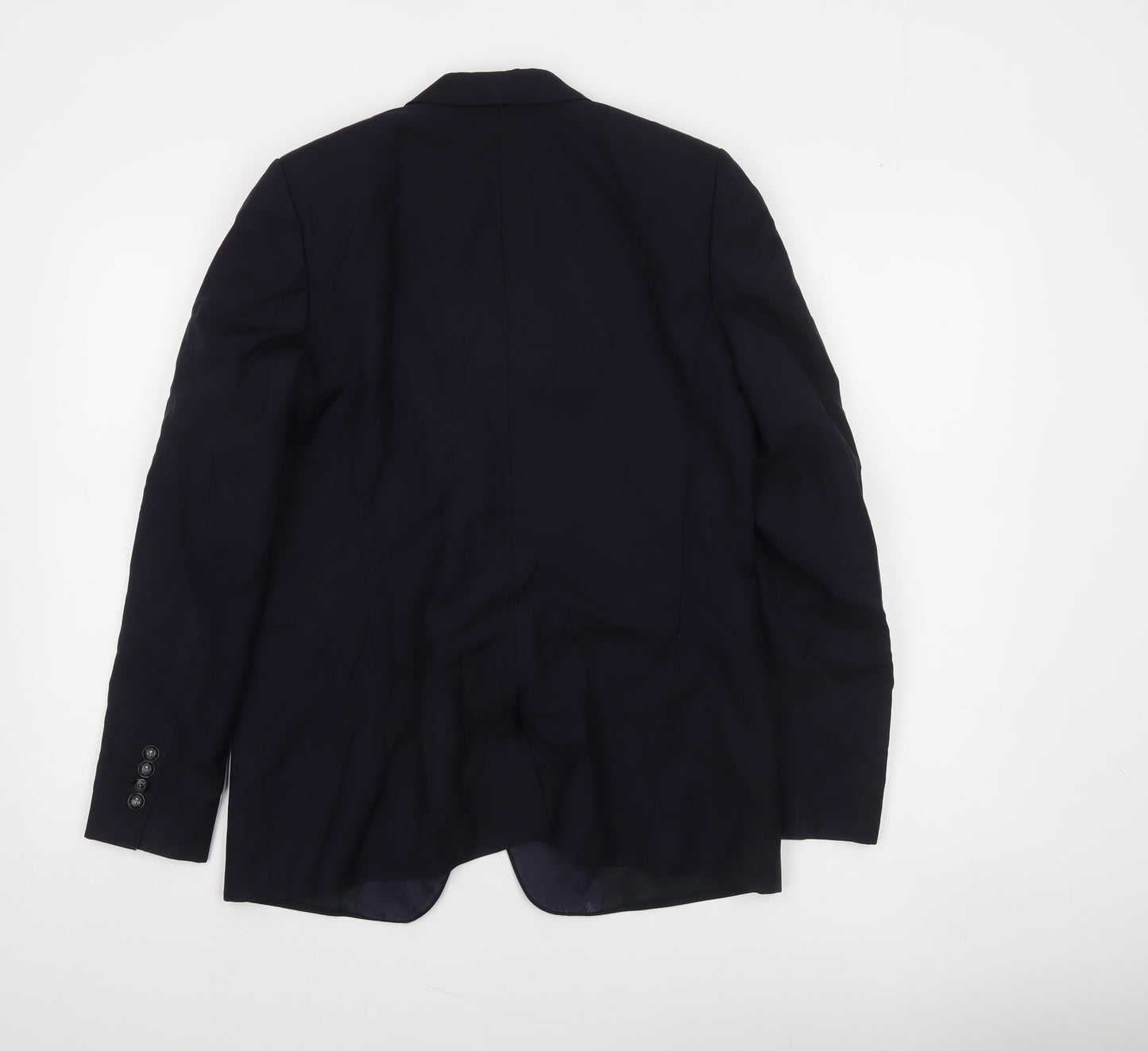 The Kooples Men's Blue 40 Slim Wool Mohair Shawl Lapel Tuxedo Jacket