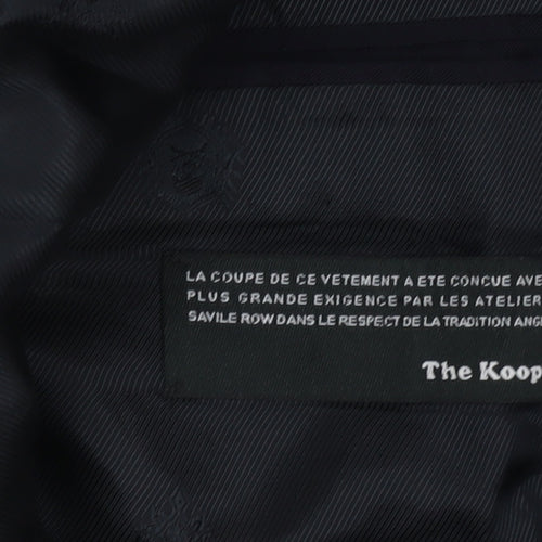 The Kooples Men's Blue 40 Slim Wool Mohair Shawl Lapel Tuxedo Jacket