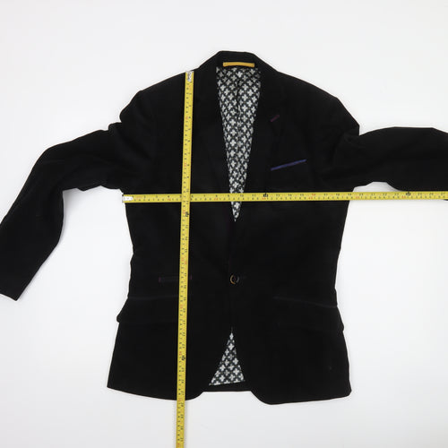 Ted Baker Men's Black Slim Fit Blazer Jacket Size M Classic Two-Button