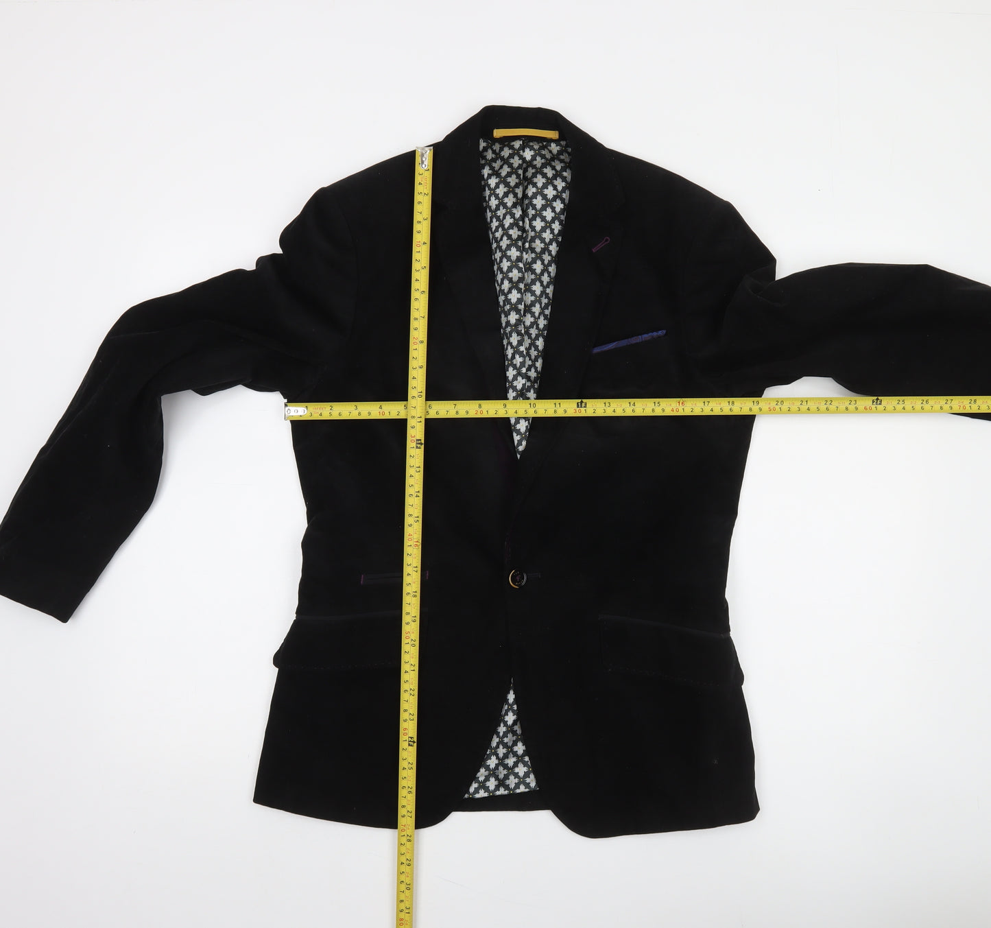 Ted Baker Men's Black Slim Fit Blazer Jacket Size M Classic Two-Button
