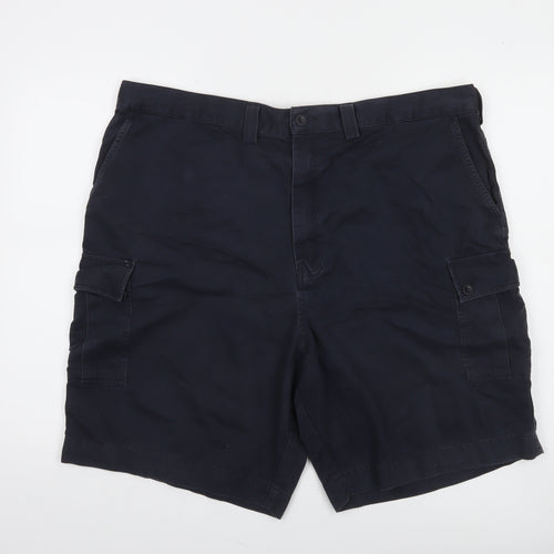 Marks and Spencer Men's Navy Blue Cargo Shorts Size 44 Regular Fit