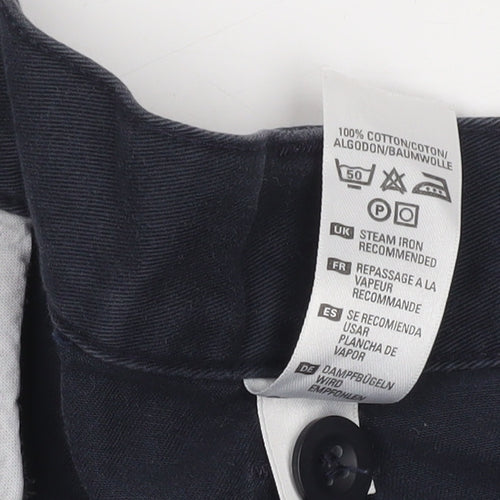 Marks and Spencer Men's Navy Blue Cargo Shorts Size 44 Regular Fit