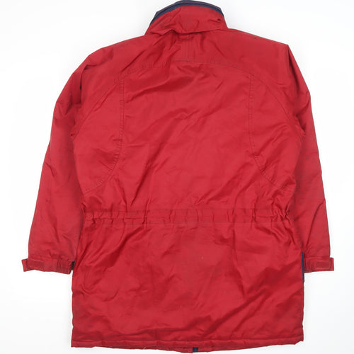 Regatta Womens Red Waterproof Parka Jacket Size 12 Lined Outdoor Coat