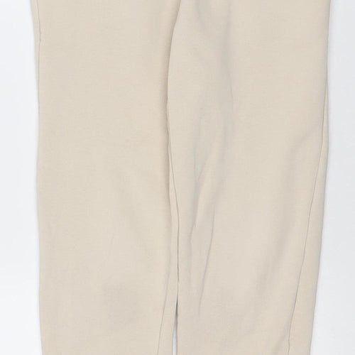 Benini Boys Beige Jogger Trousers 14 Years Cotton Blend Fleece