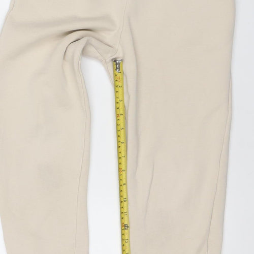 Benini Boys Beige Jogger Trousers 14 Years Cotton Blend Fleece