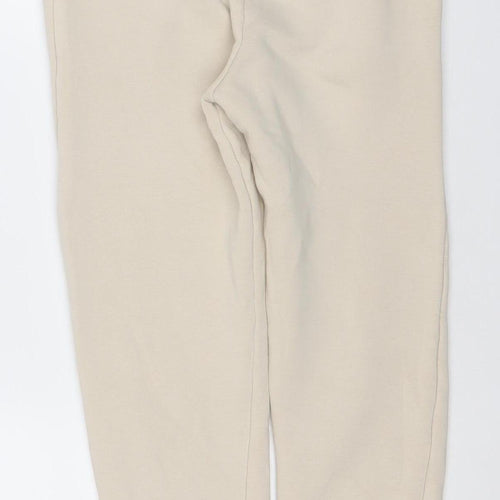 Benini Boys Beige Jogger Trousers 14 Years Cotton Blend Fleece