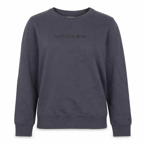 Calvin Klein Jeans Women's Grey Sweatshirt Size S Crew Neck Logo Design