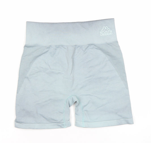 Kappa x Primark Womens Blue XS Seamless Biker Activewear Shorts