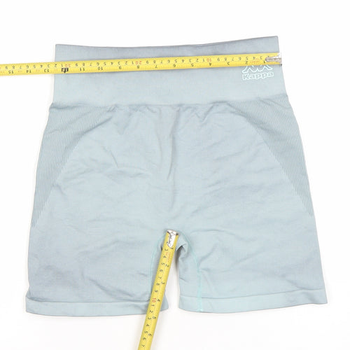 Kappa x Primark Womens Blue XS Seamless Biker Activewear Shorts
