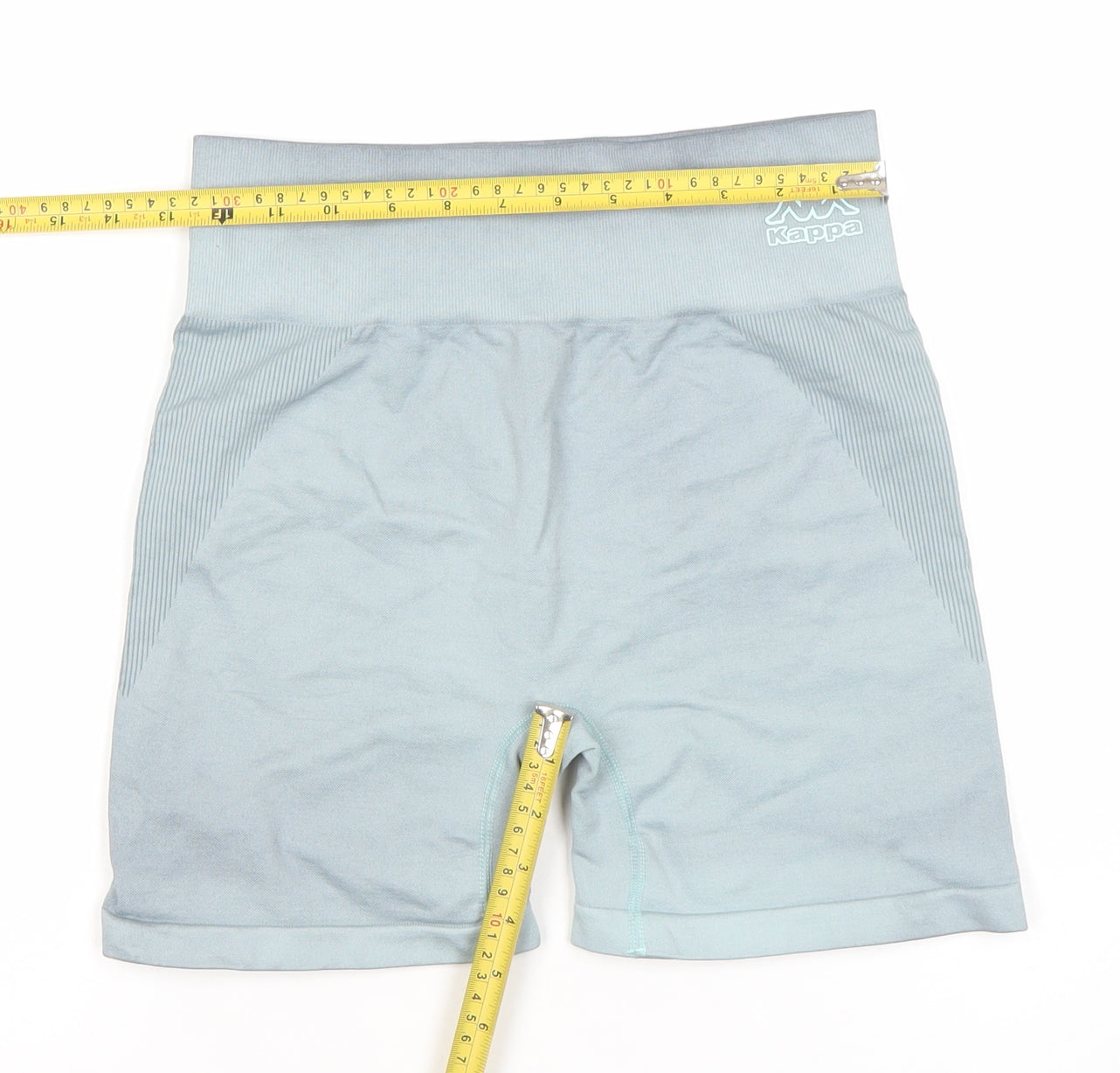 Kappa x Primark Womens Blue XS Seamless Biker Activewear Shorts