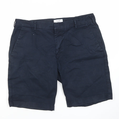 NINES Collection Men's Blue Chino Shorts Size 34 Regular Fit