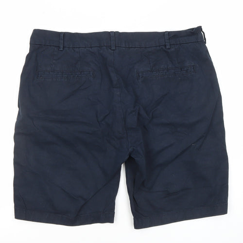 NINES Collection Men's Blue Chino Shorts Size 34 Regular Fit