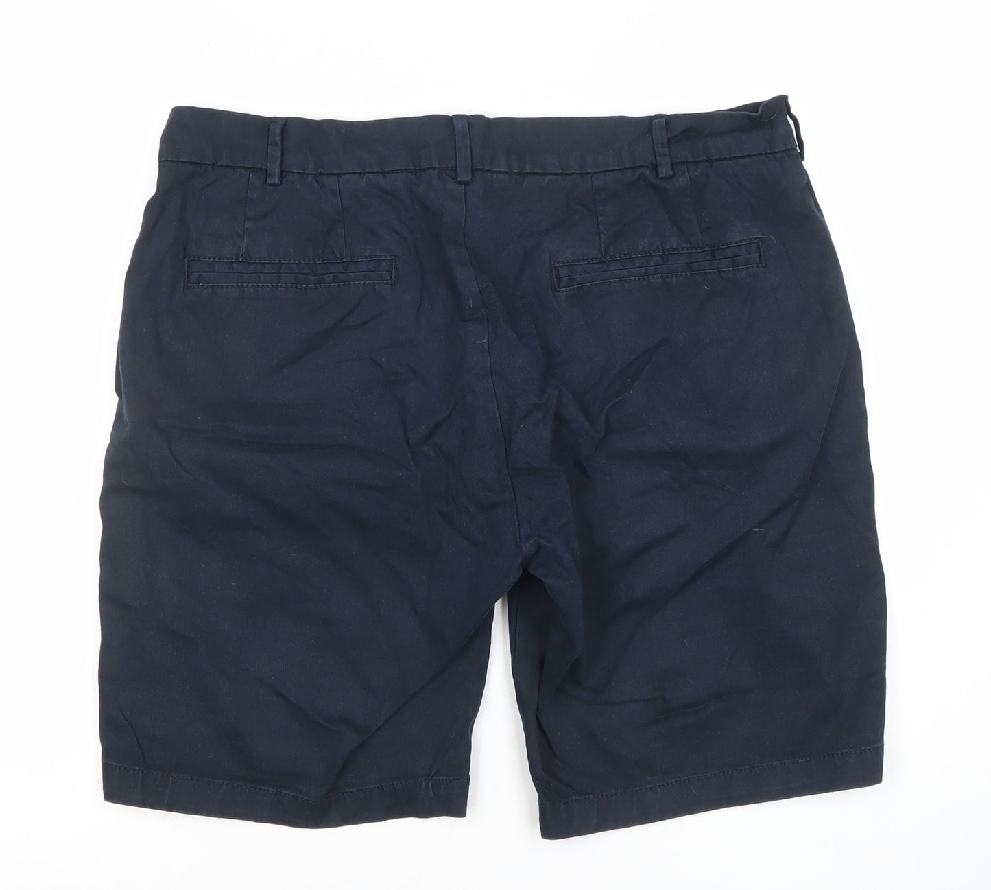 NINES Collection Men's Blue Chino Shorts Size 34 Regular Fit