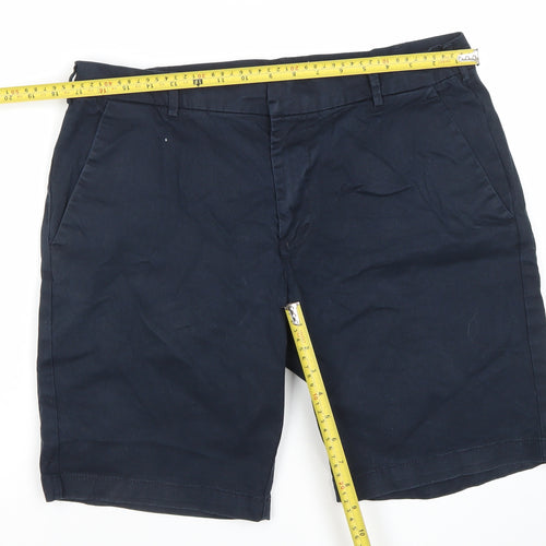 NINES Collection Men's Blue Chino Shorts Size 34 Regular Fit