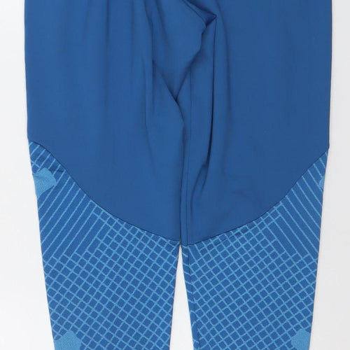 Nike Boys Blue Dri-Fit Slim Fit Track Pants S Tapered Joggers
