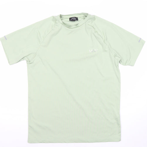MAN Active Green Short Sleeve Athletic Gym T-Shirt Men's Size S