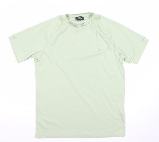 MAN Active Green Short Sleeve Athletic Gym T-Shirt Men's Size S
